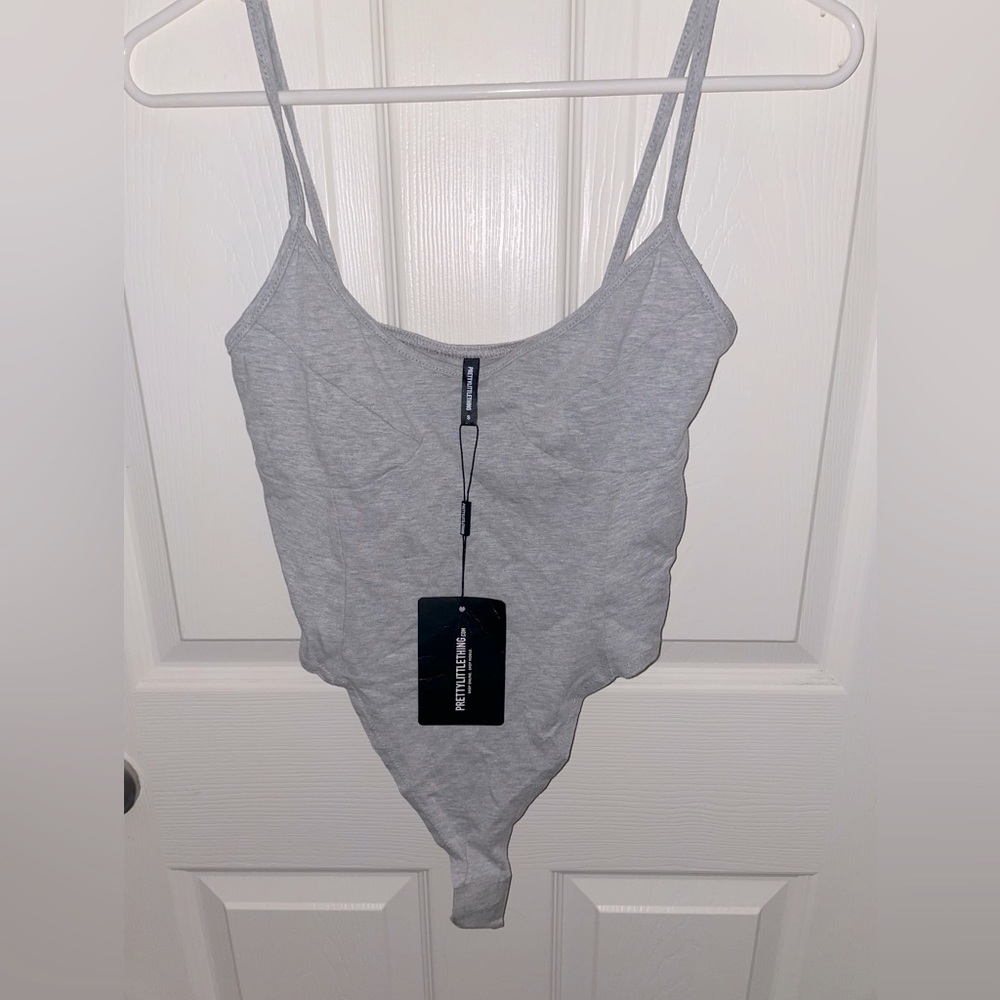 NWT grey bodysuit
